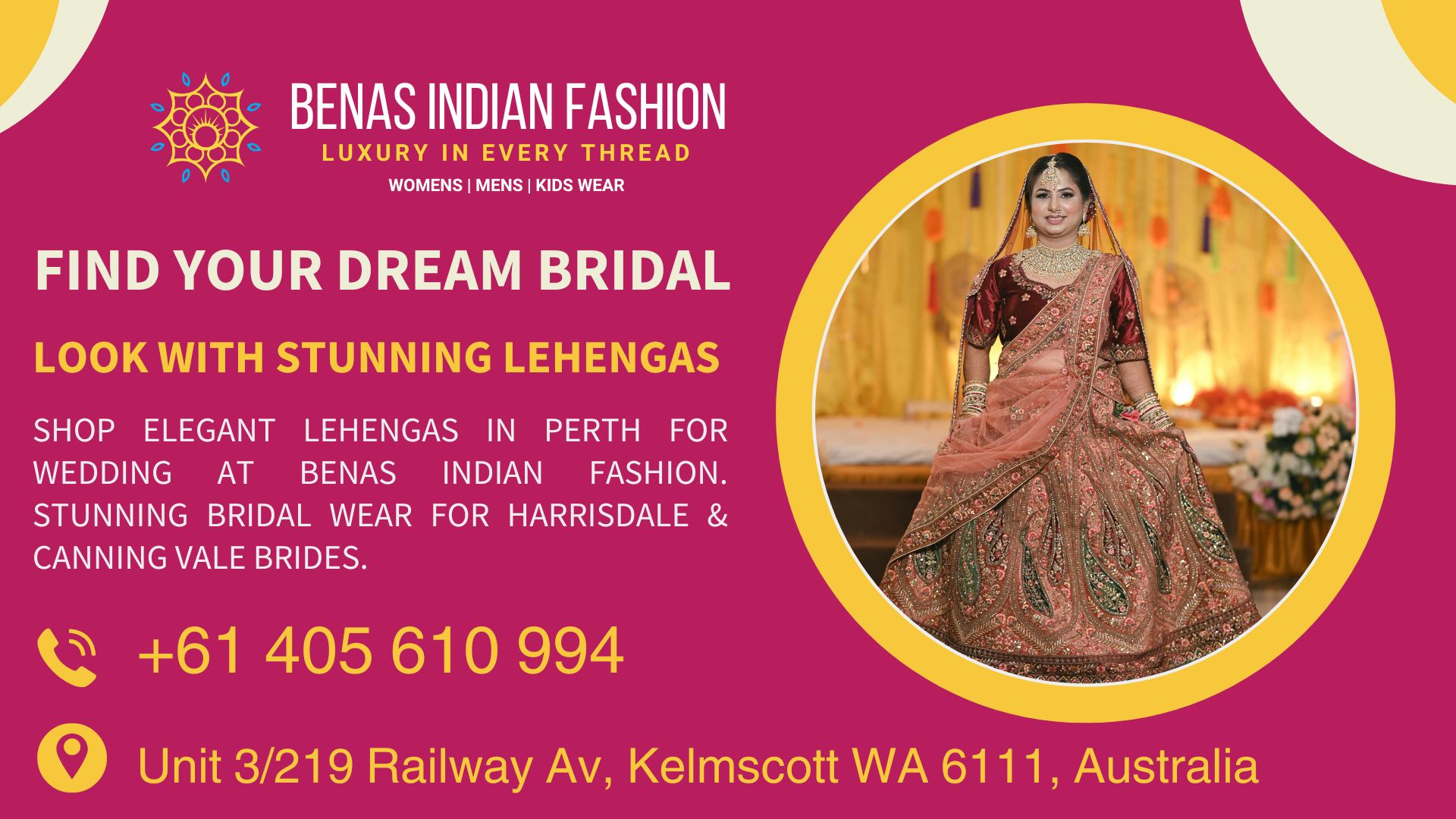 Lehengas in perth for wedding