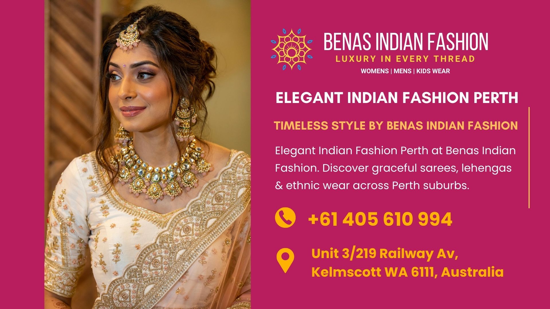 Elegant Indian Fashion Perth