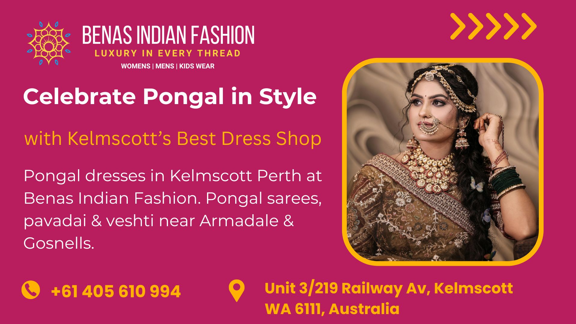 Pongal Dresses in Kelmscott Perth