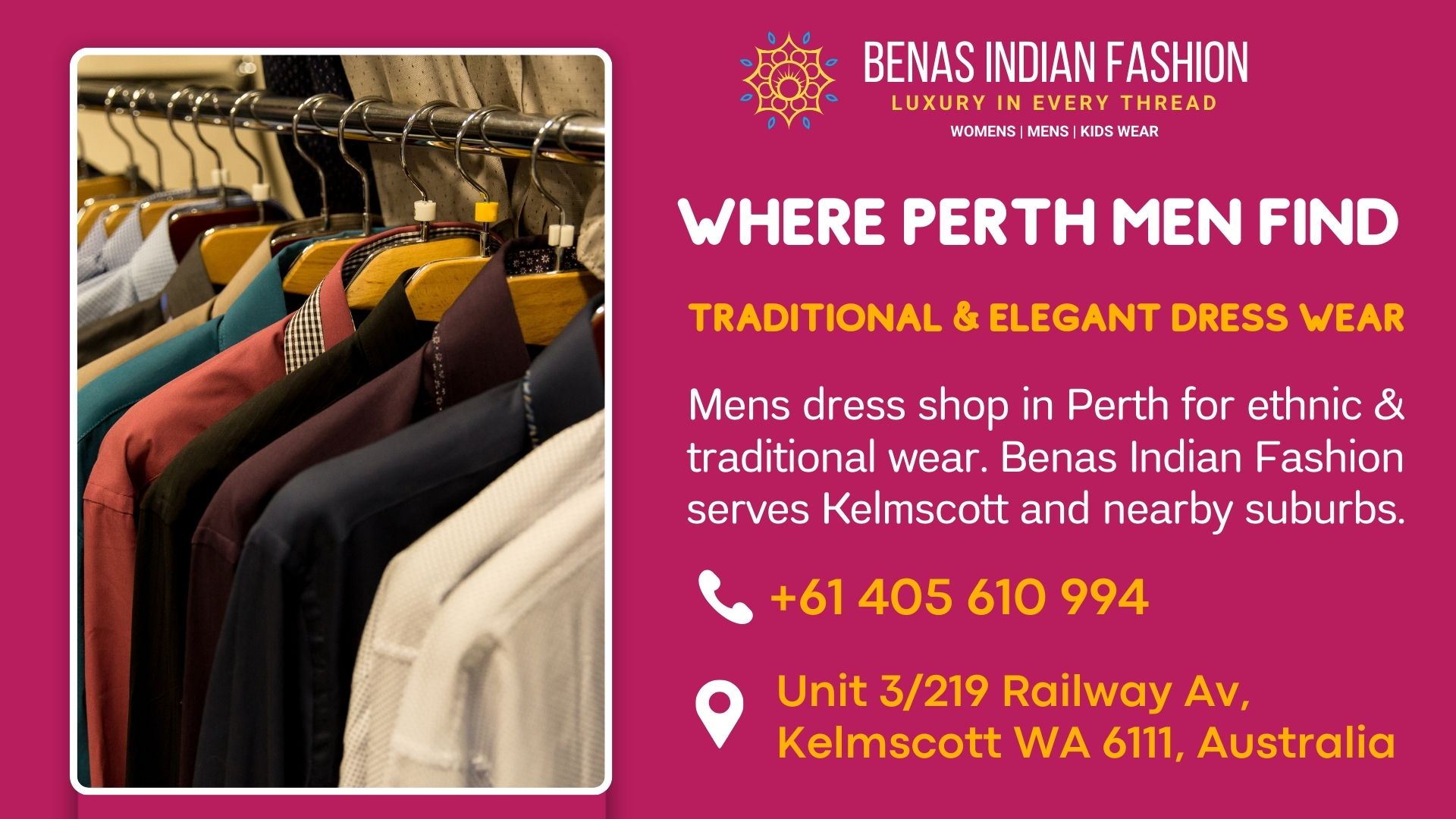 mens dress shop in perth